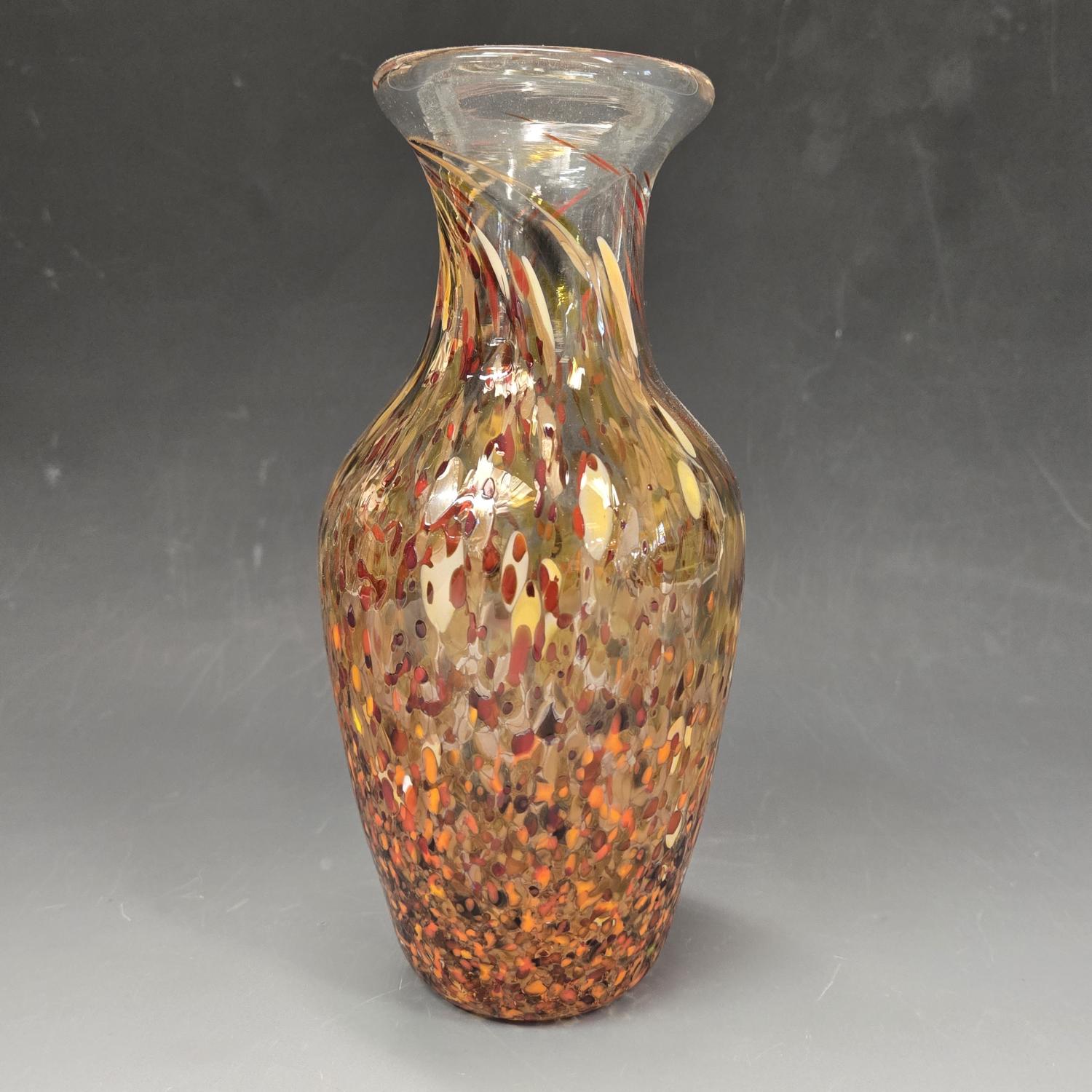 Blown_Frit_Vase_in_Autumn_tone