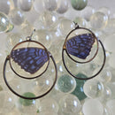 Blue Buck-eye Reflection Earrings by HartVariations