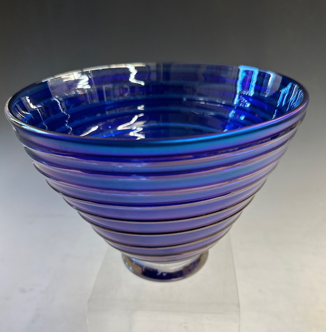 Blue Swirl Bowl by Magic Sands