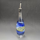 Blue Swirl Oil & Vinegar Bottle by Jim Loewer