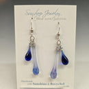 Duet Blue Earrings by Sundrop Jewelry