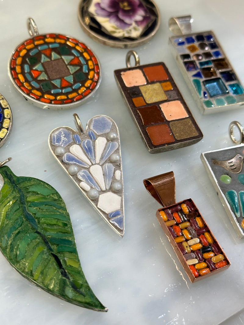 11/17:FULL! Micro Mosaic Pendants Sunday 3-5pm