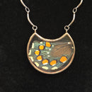 Pipevine Butterfly Gibbous Moon necklace by HartVariations