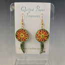 Quilled Paper Dreamcatcher earrings by Kathy Canfield Shepard