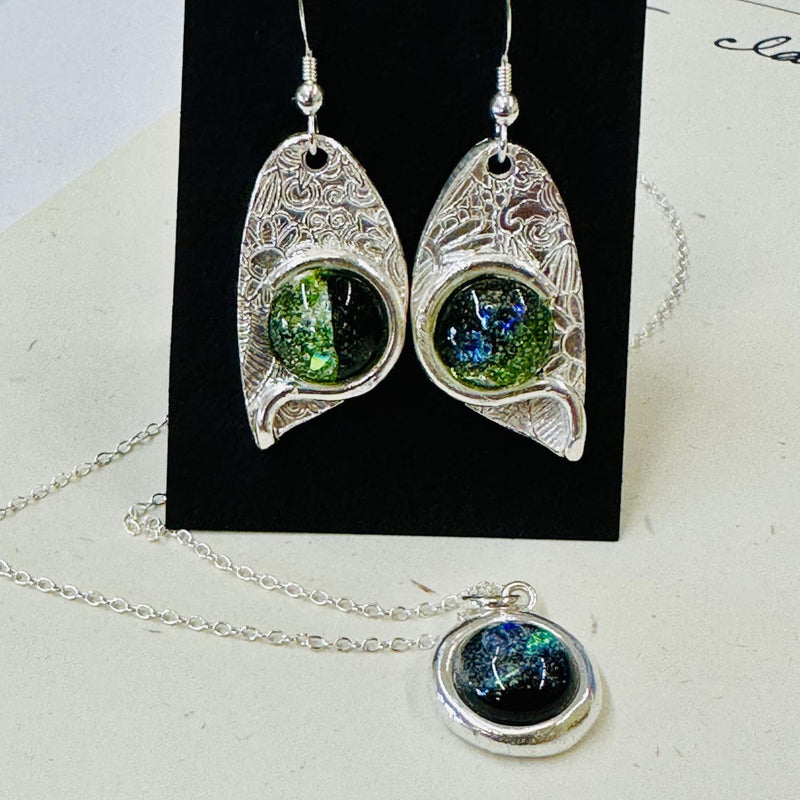 05/11 FULL!Metal Clay Jewelry: Pendant & Earring Set  w/ Arlene Mornick Sunday, 10-3pm