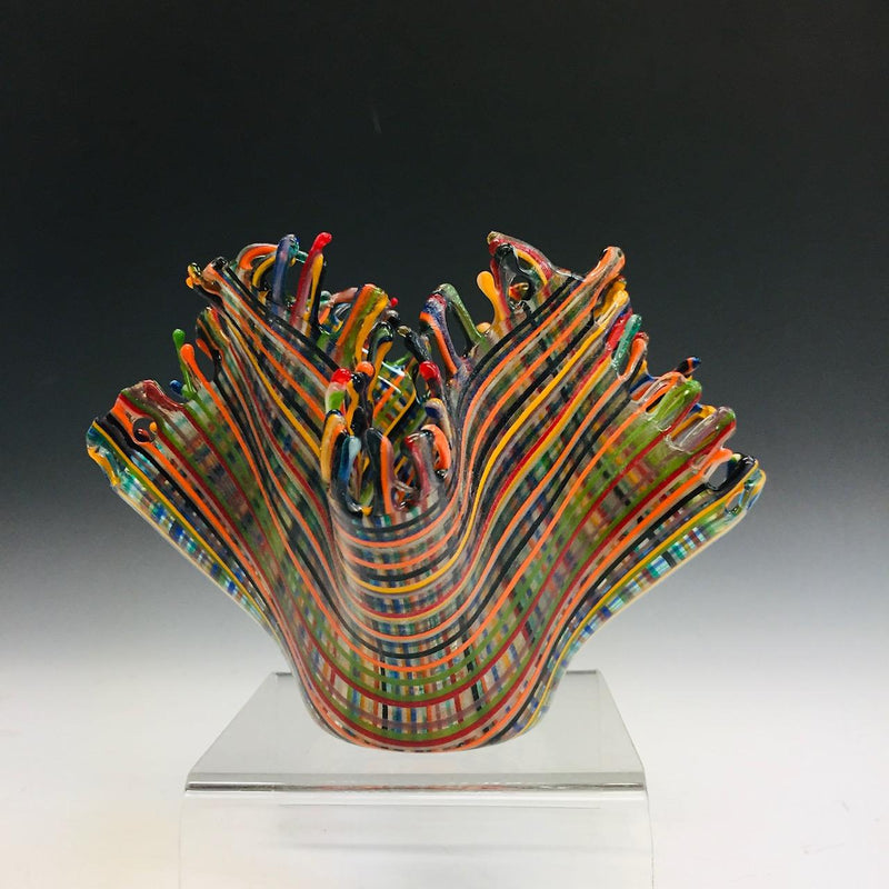 11/16: Fused Plaid Vase Sunday 10-12:30pm