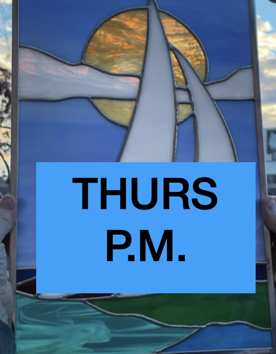 6/5-6/26:INTRODUCTION Stained Glass Thursdays (4 wk) 5:30-8:30