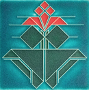 Avery Tulip tile by Motawi