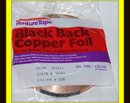 Black Back Copper Foil 3/8