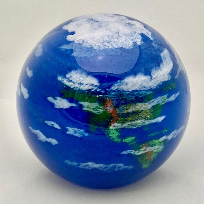 Earth paperweight