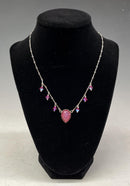 Glass Stone Necklace by Nicollete Gamache