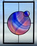 Circle Stained Glass Panel by Catlin Adami